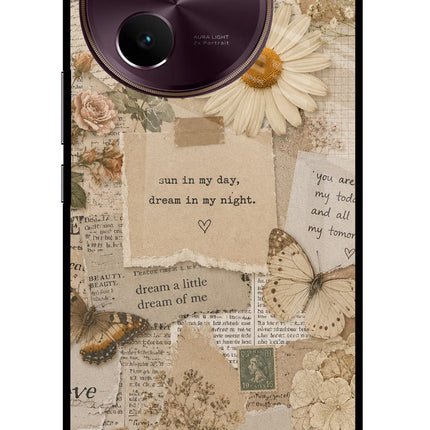 Vintage case Vivo V30e Glass Case