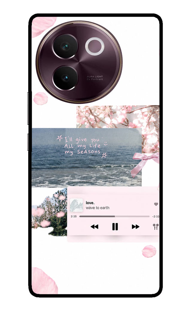 Wave to earth Vivo V30e Glass Case