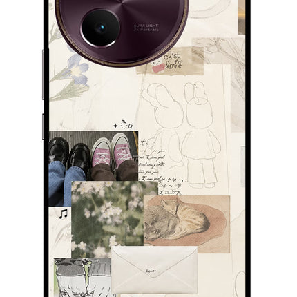 Soft Aesthetic Vivo V30e Glass Case