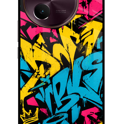 Graffiti Vibe Vivo V30e Glass Case