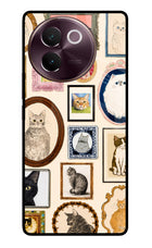 Mirror Cats Vivo V30e Glass Case
