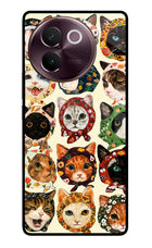 Cool Cat Vivo V30e Glass Case