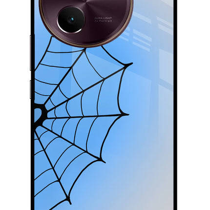 Blue Web Vivo V30e Glass Case