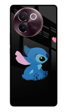 Stitch Crush Vivo V30e Glass Case