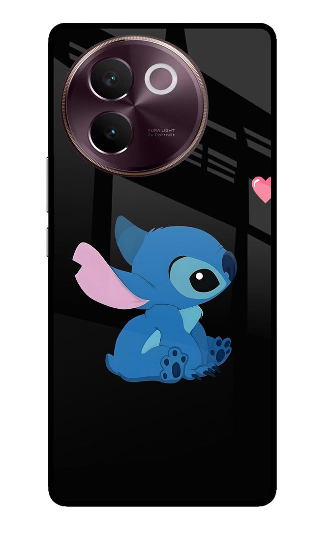 Stitch Crush Vivo V30e Glass Case