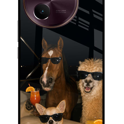 Party Squad Vivo V30e Glass Case