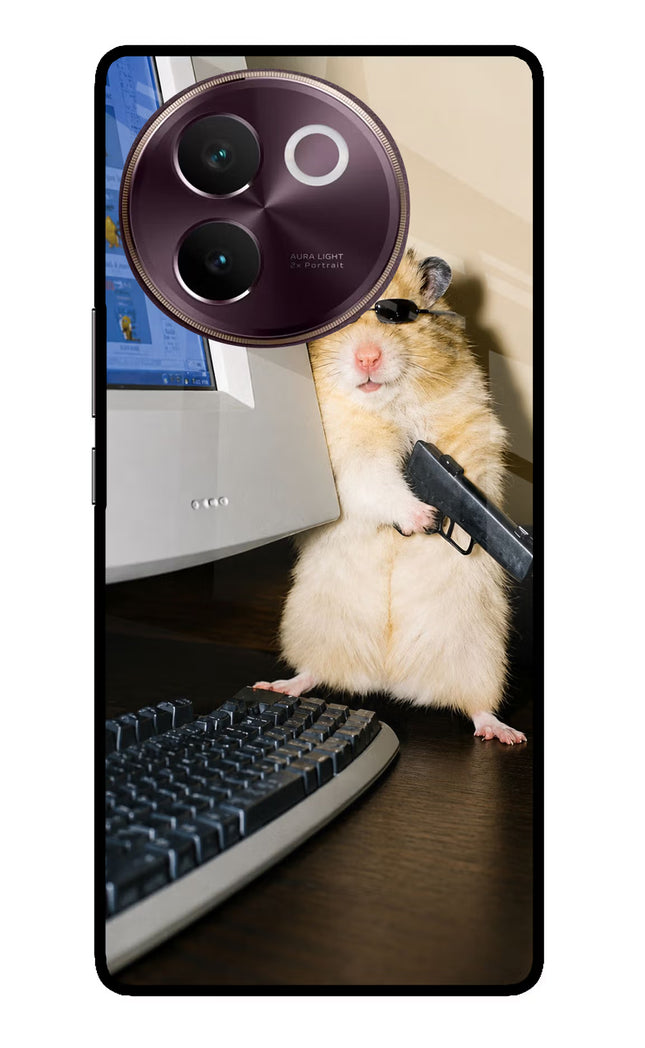 Hacker Hamster Vivo V30e Glass Case