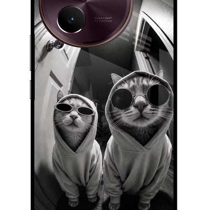 Hood Cats Vivo V30e Glass Case