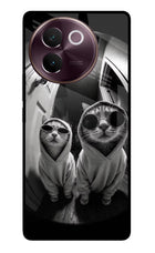 Hood Cats Vivo V30e Glass Case