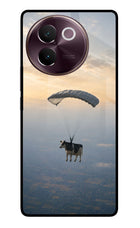 Skydiving Cow Vivo V30e Glass Case