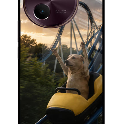 Rollercoaster Dog Vivo V30e Glass Case
