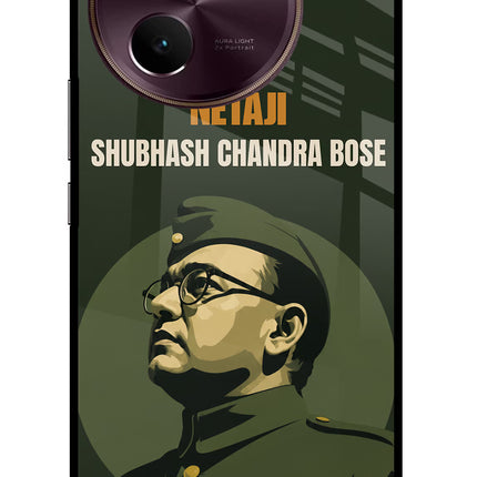 Netaji Legacy Vivo V30e Glass Case Back Cover by Casekaro
