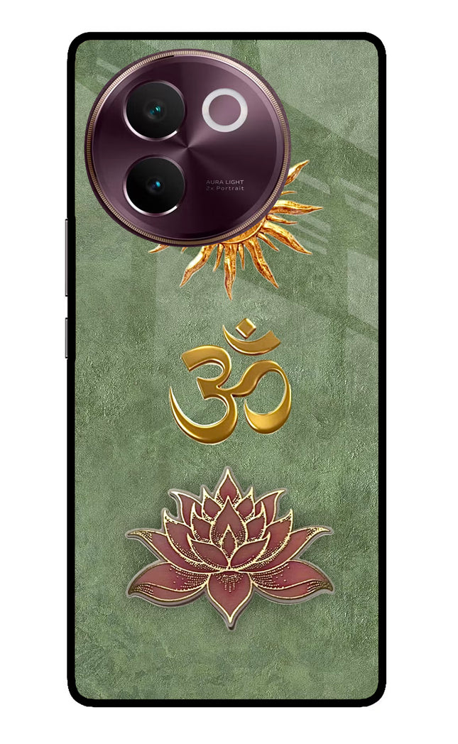 Om & Lotus Vivo V30e Glass Case