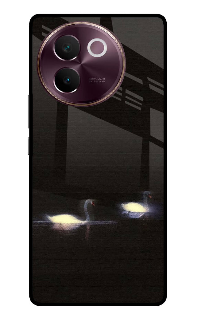 Silent Swans Vivo V30e Glass Case