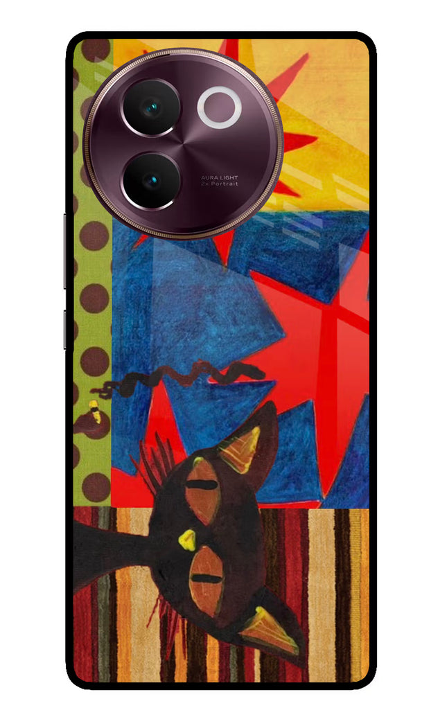 Pop Cat Vivo V30e Glass Case