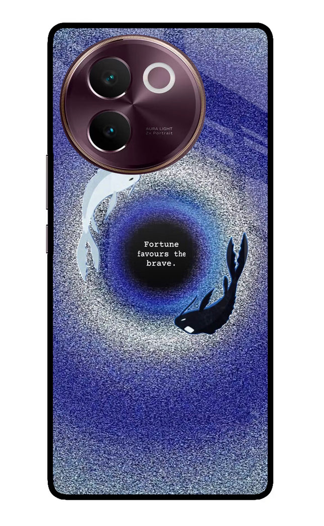 Dark Koi Vivo V30e Glass Case