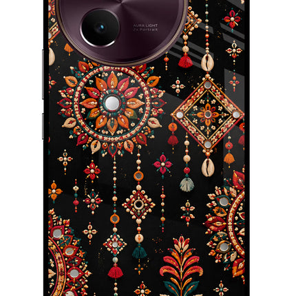 Boho Noir Vivo V30e Glass Case