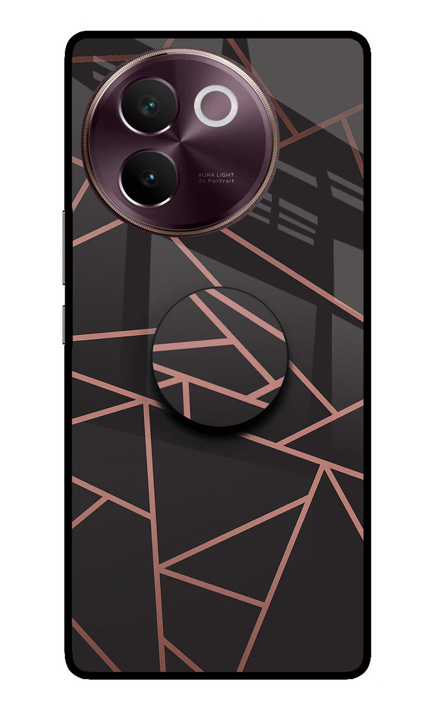 Geometric Pattern Vivo V30e Pop Case, Glass case