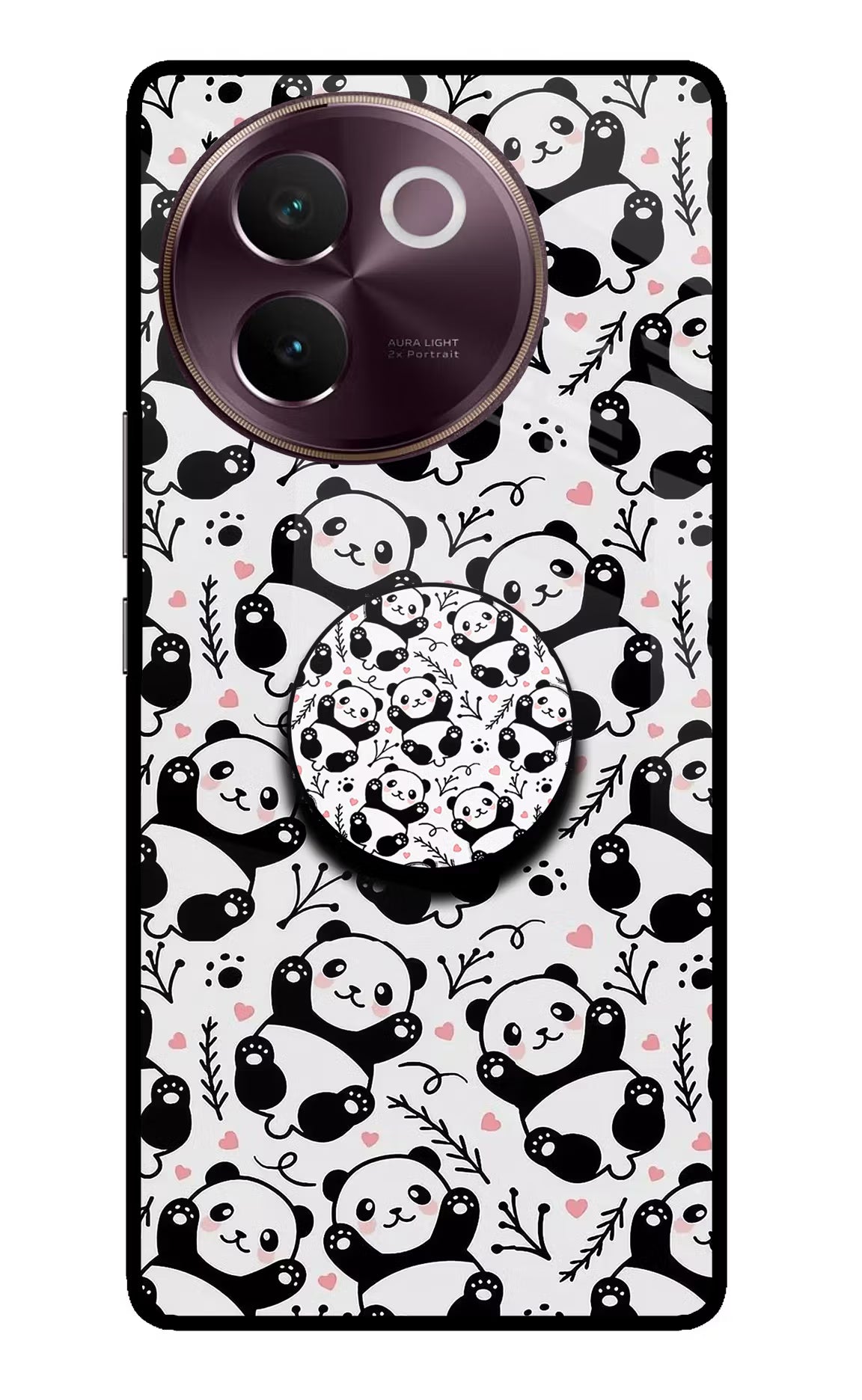 Cute Panda Vivo V30e Pop Case by Casekaro