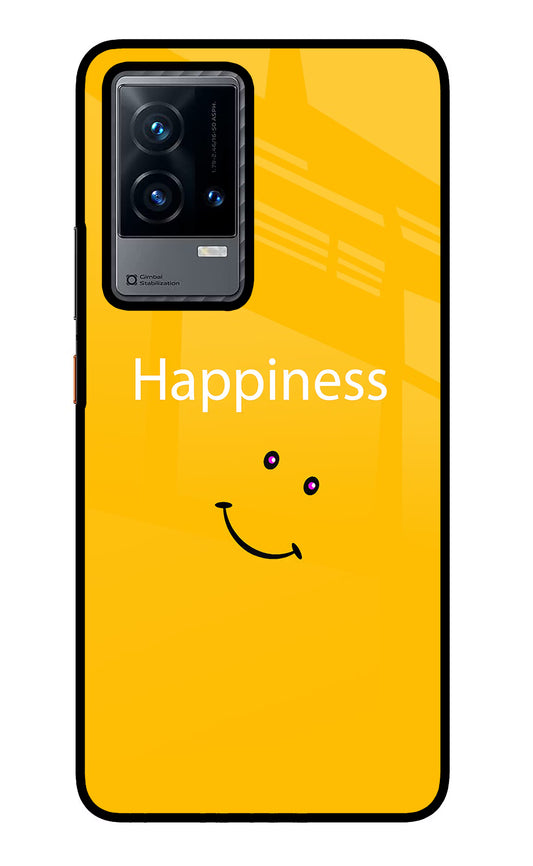 Happiness With Smiley iQOO 9 5G Glass Case