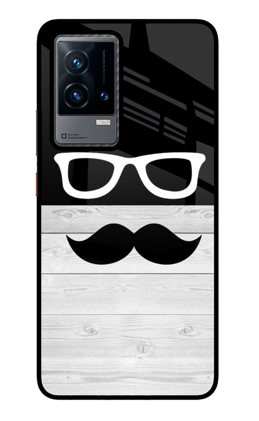 Mustache iQOO 9 5G Glass Case