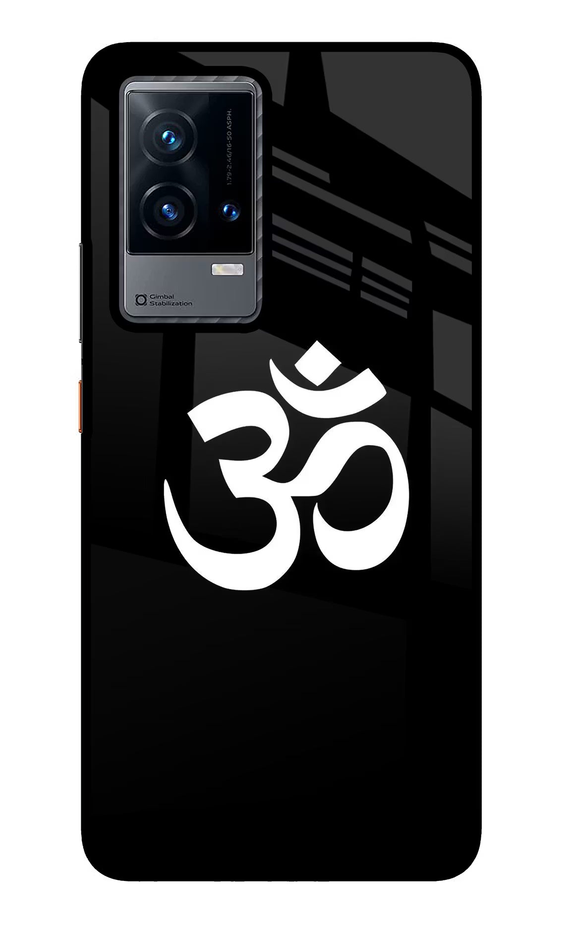 Om iQOO 9 5G Glass Case Back Cover by Casekaro