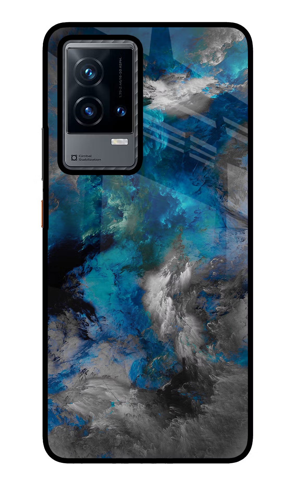 Artwork iQOO 9 5G Glass Case Back Cover by Casekaro