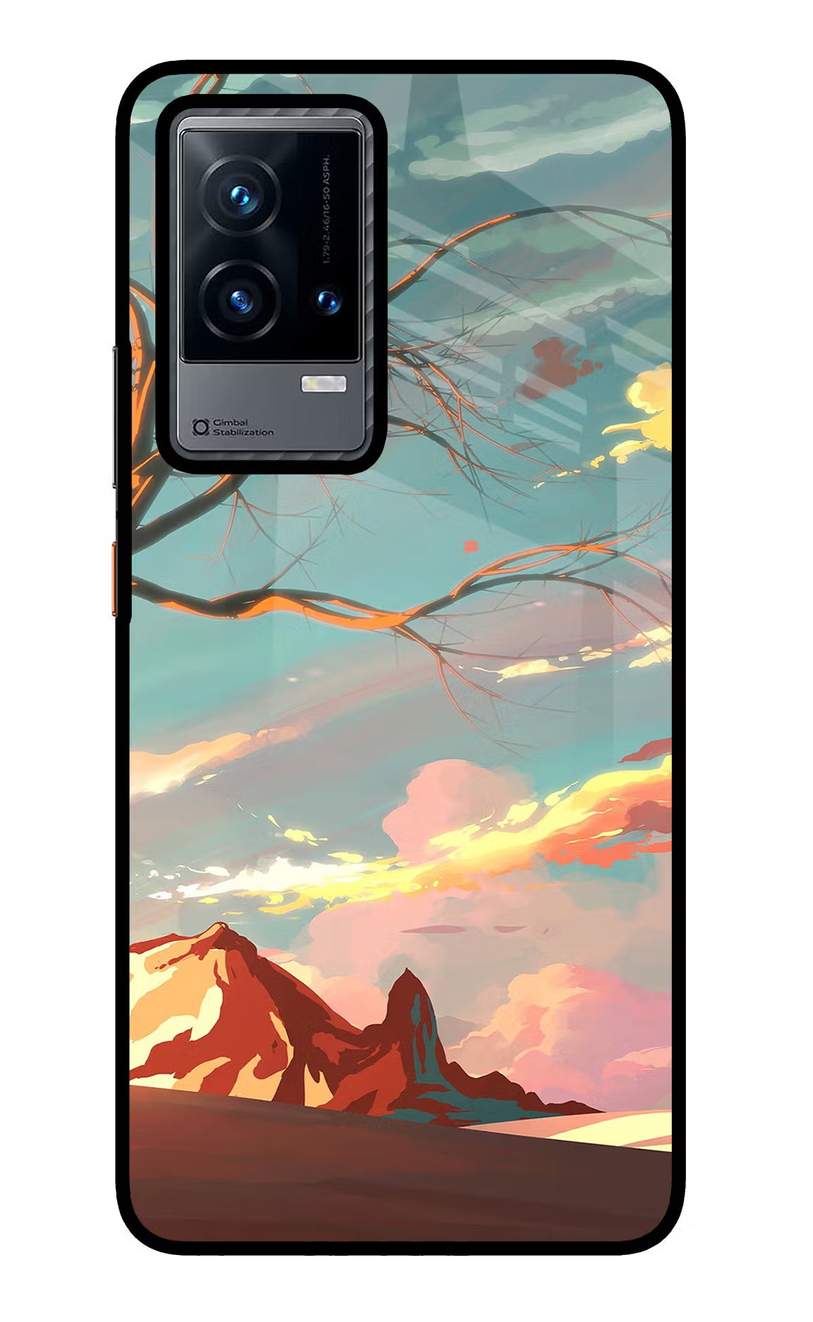 Scenery iQOO 9 5G Glass Case Back Cover by Casekaro