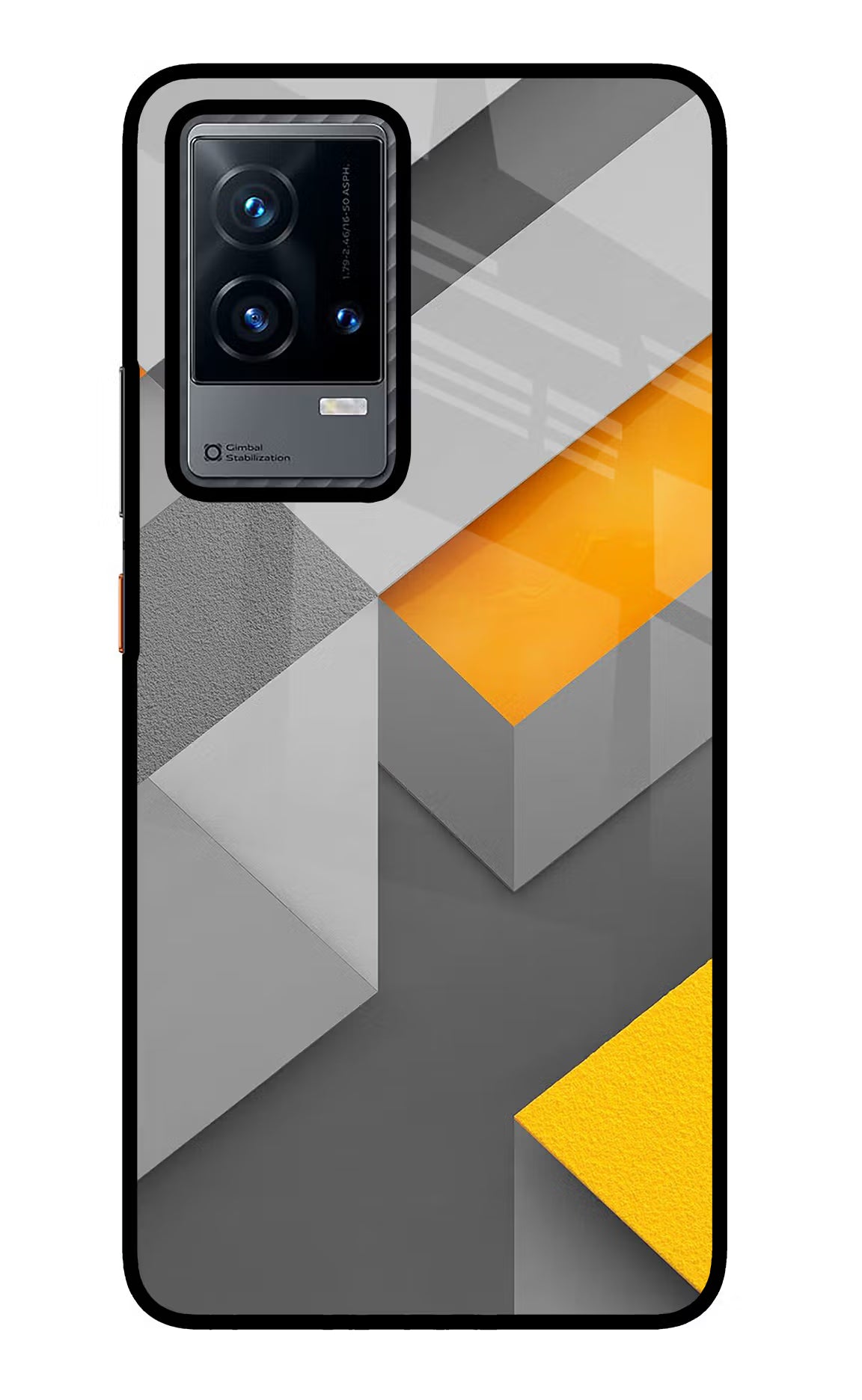 Abstract iQOO 9 5G Glass Case Back Cover by Casekaro