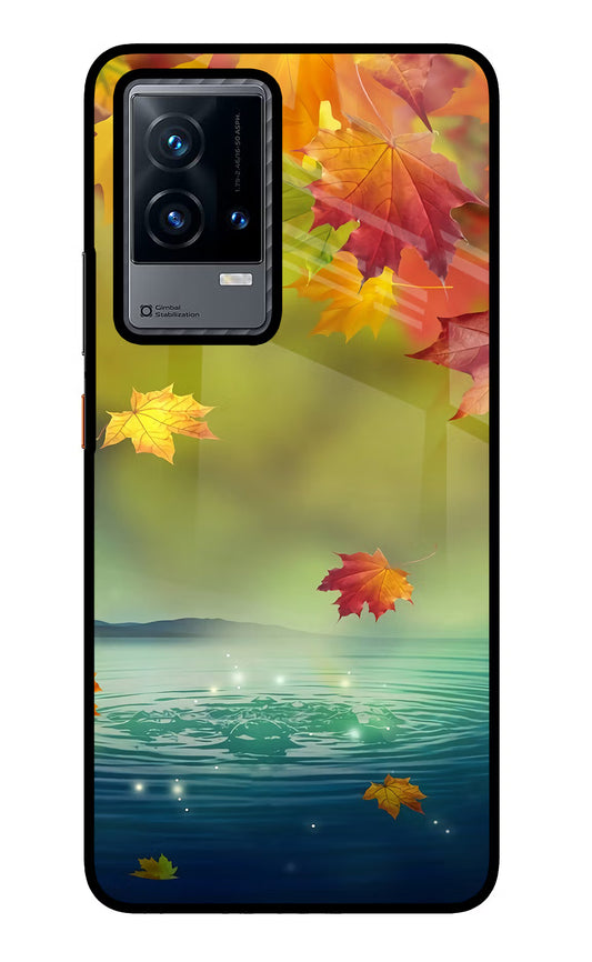 Flowers iQOO 9 5G Glass Case