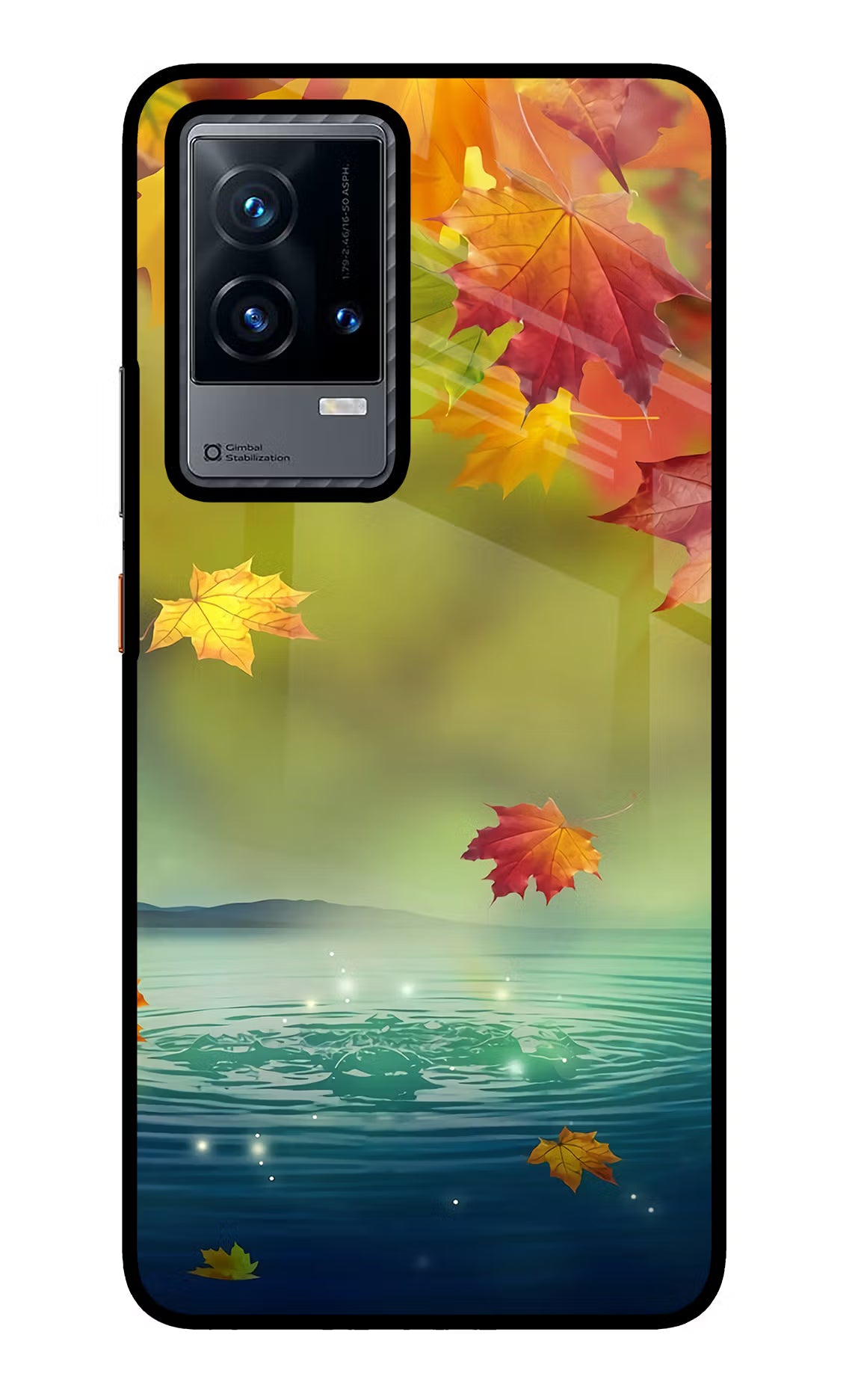 Flowers iQOO 9 5G Glass Case Back Cover by Casekaro