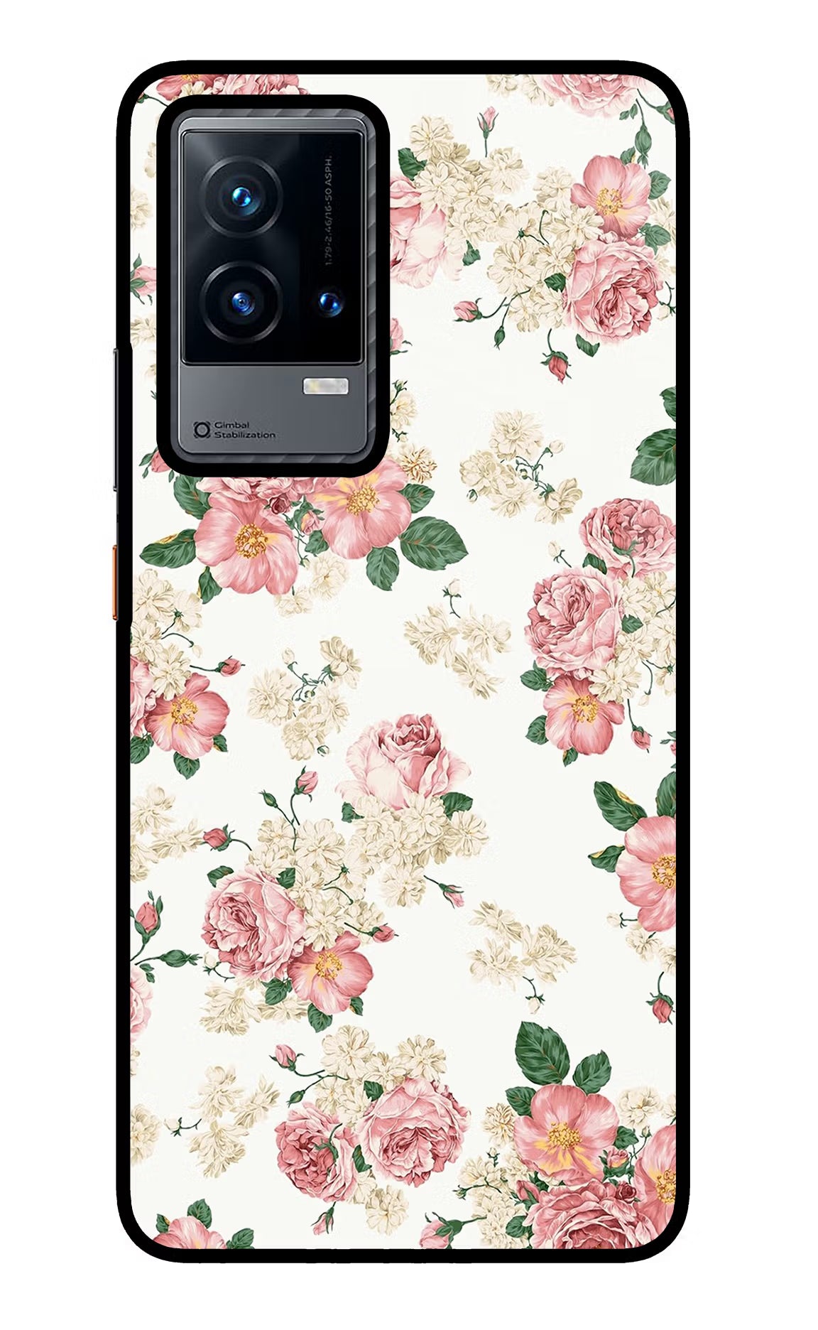Flowers iQOO 9 5G Glass Case Back Cover by Casekaro