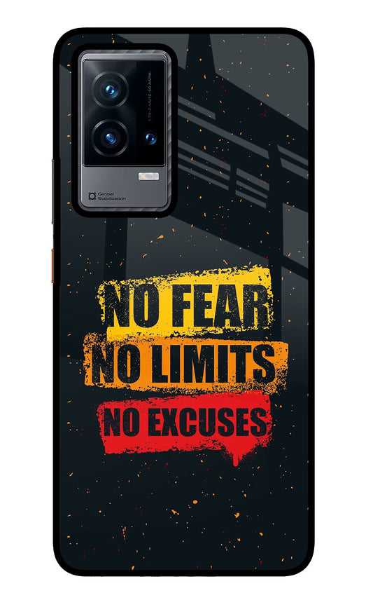 No Fear No Limits No Excuse iQOO 9 5G Glass Case