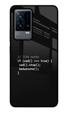 Life Motto Code iQOO 9 5G Glass Case