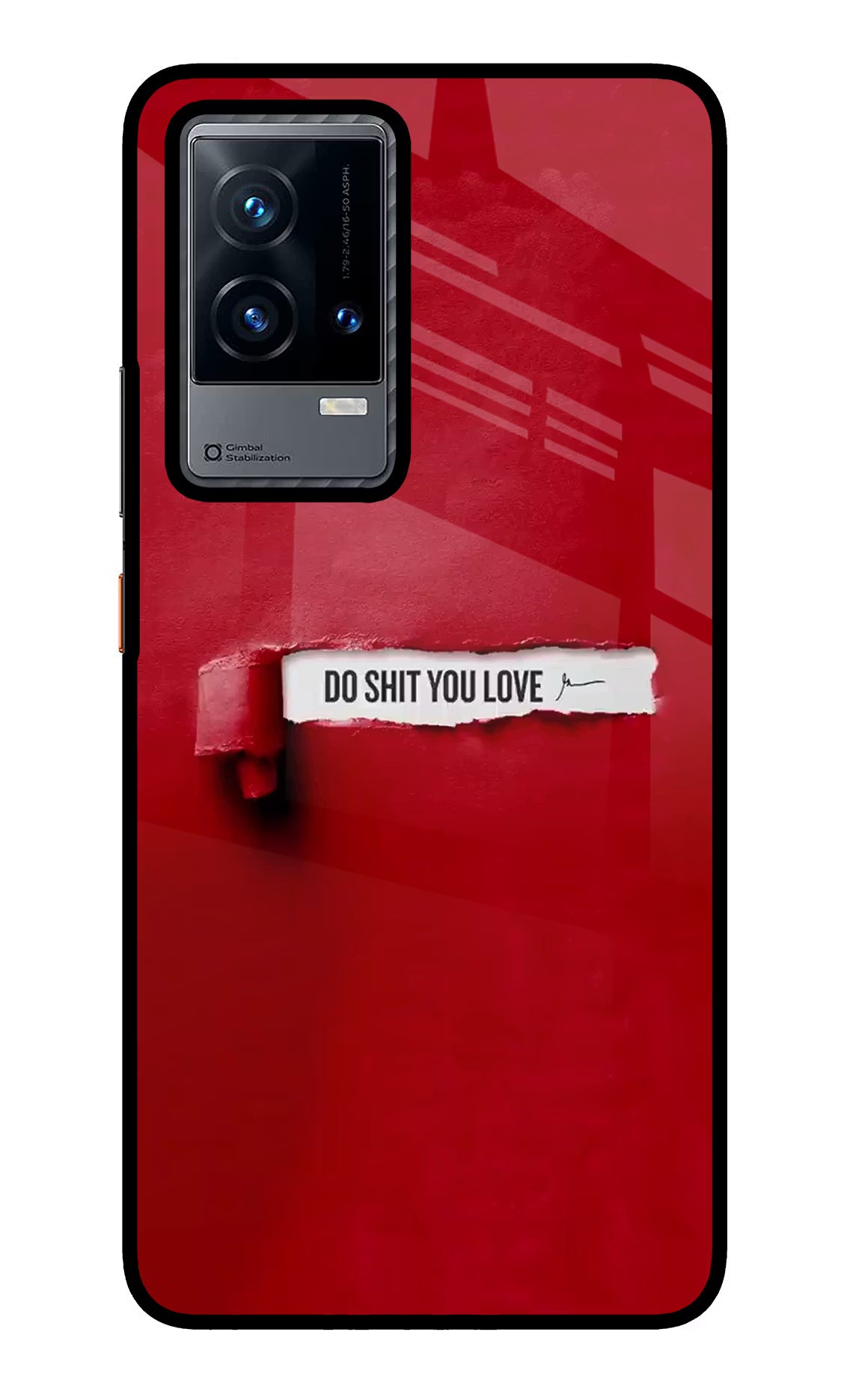 Do Shit You Love iQOO 9 5G Glass Case Back Cover by Casekaro