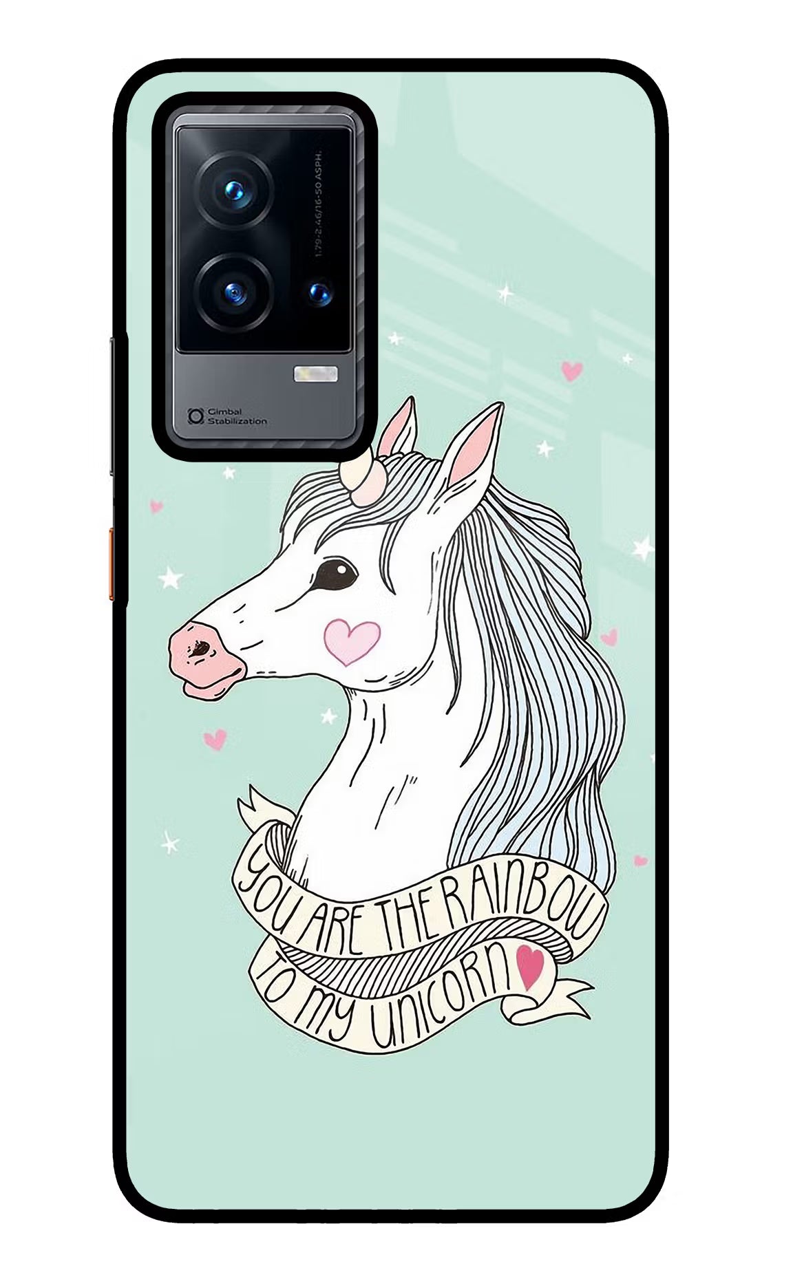 Unicorn Wallpaper iQOO 9 5G Glass Case Back Cover by Casekaro