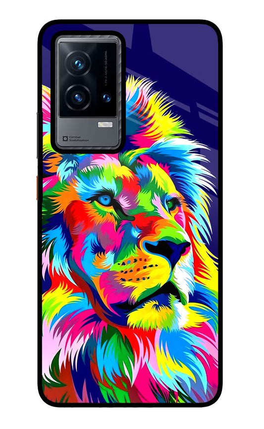 Vector Art Lion iQOO 9 5G Glass Case