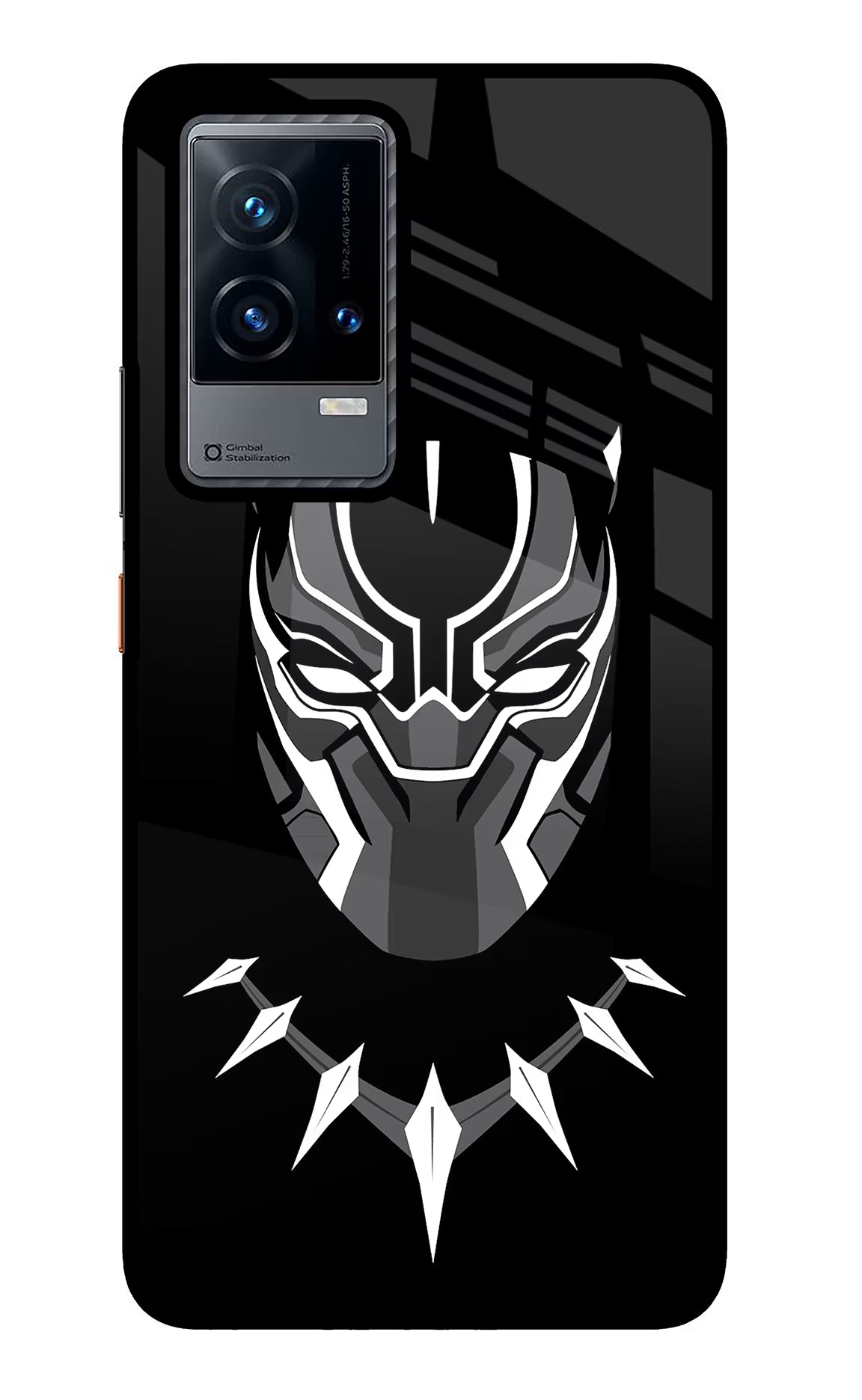 Black Panther iQOO 9 5G Glass Case Back Cover by Casekaro