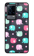 Elephants iQOO 9 5G Glass Case