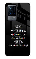 FRIENDS Character iQOO 9 5G Glass Case