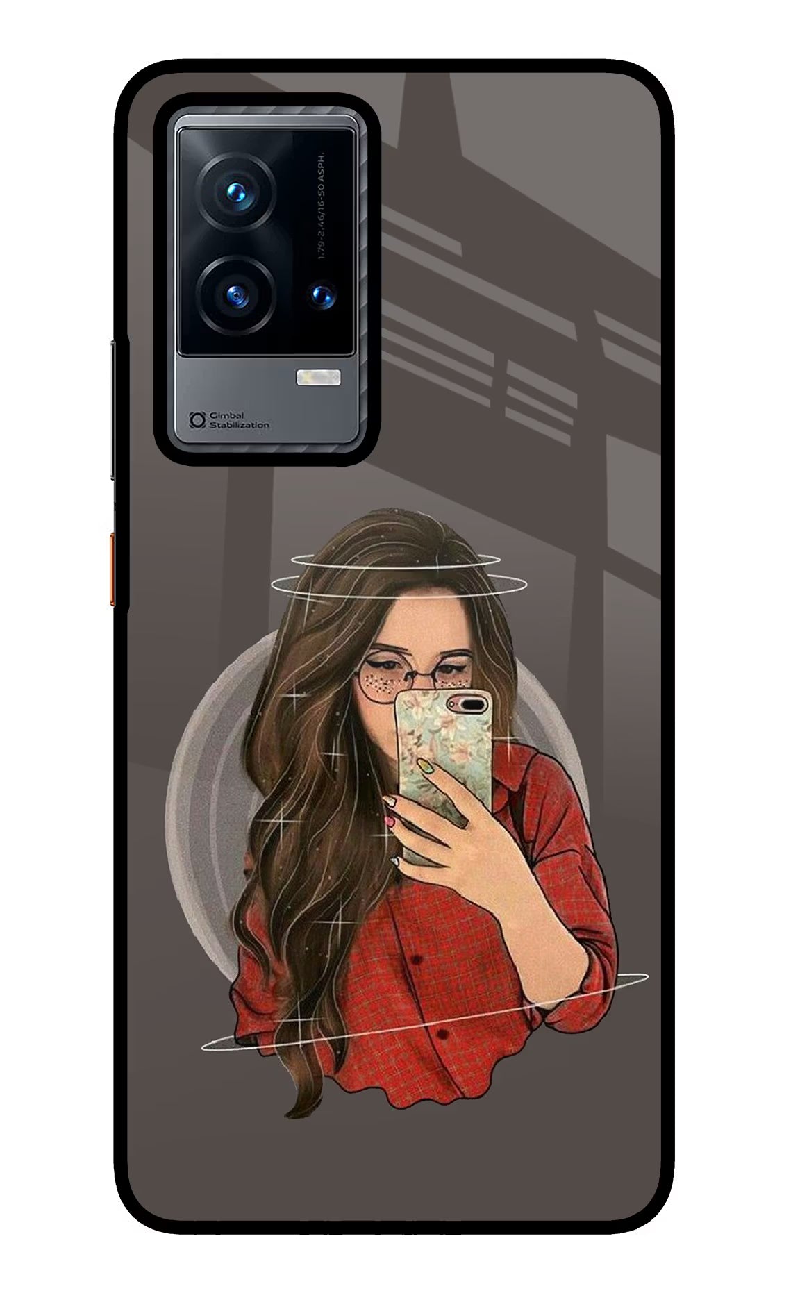 Selfie Queen iQOO 9 5G Glass Case Back Cover by Casekaro