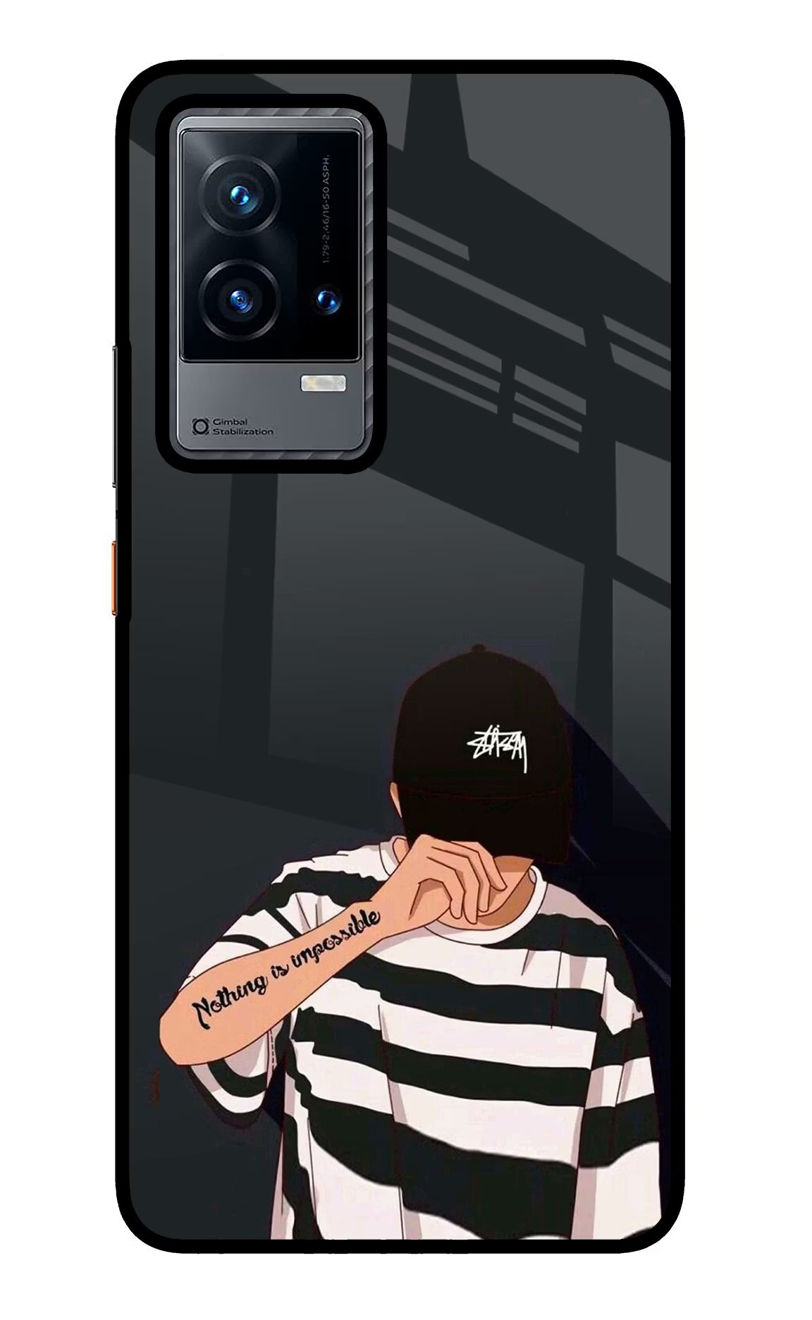 Aesthetic Boy iQOO 9 5G Glass Case Back Cover by Casekaro