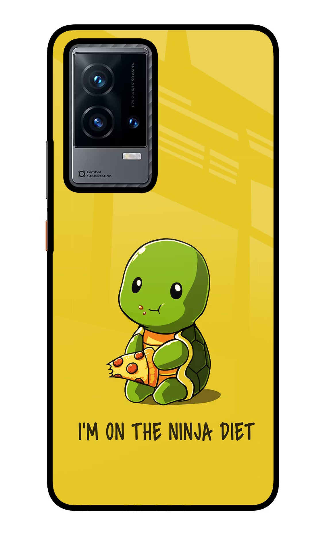 I'm on Ninja Diet iQOO 9 5G Glass Case Back Cover by Casekaro