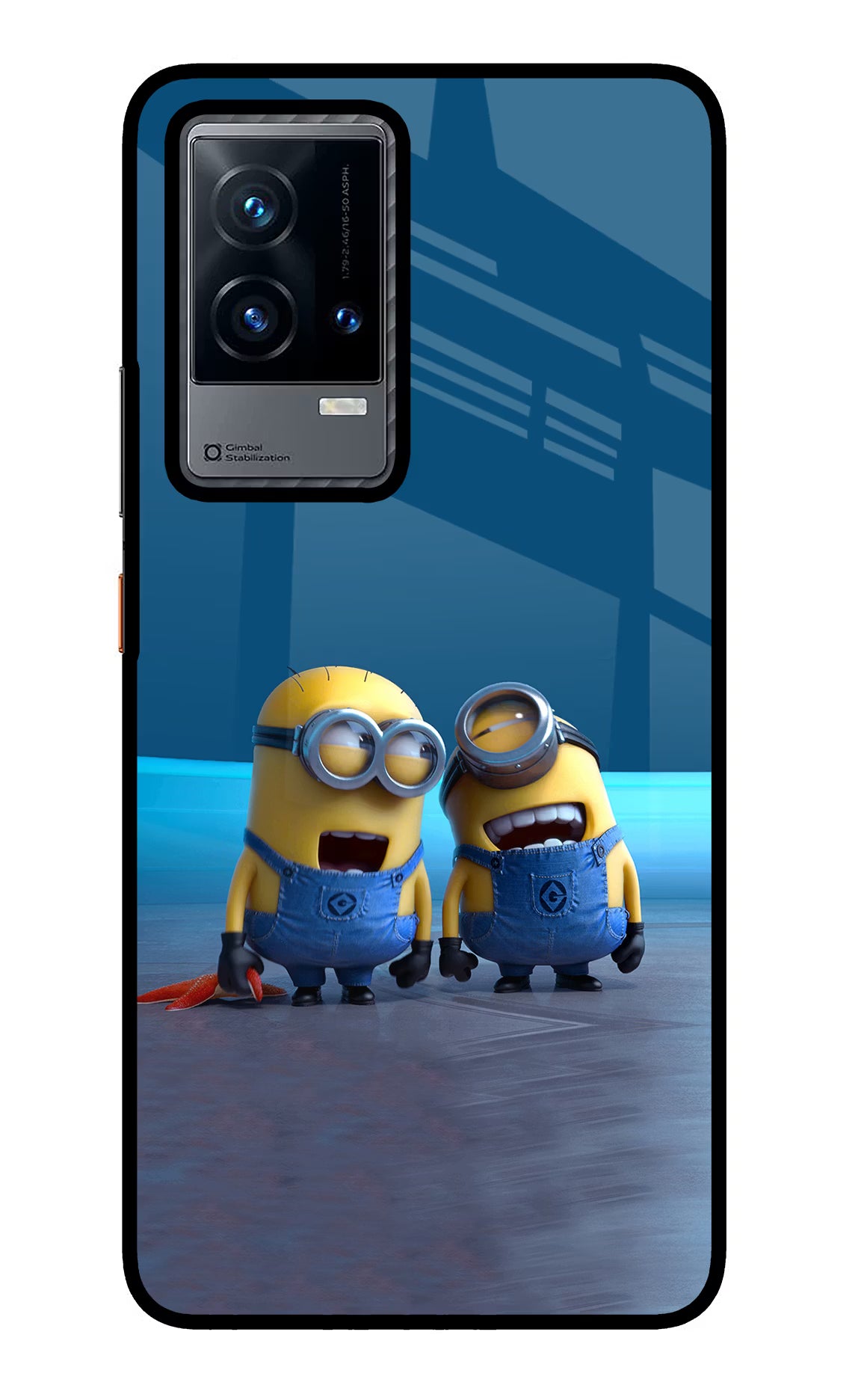 Minion Laughing iQOO 9 5G Glass Case