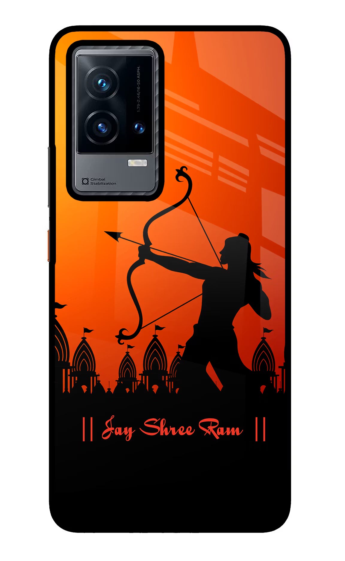 Lord Ram - 4 iQOO 9 5G Glass Case Back Cover by Casekaro