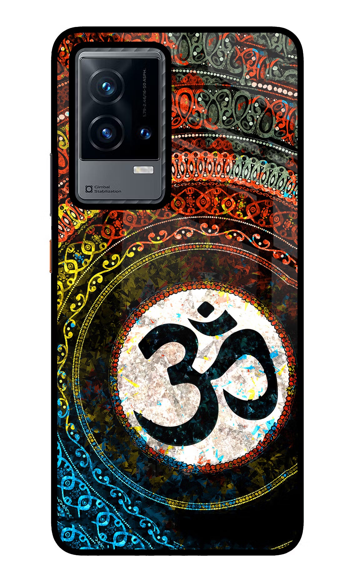 Om Cultural iQOO 9 5G Glass Case Back Cover by Casekaro