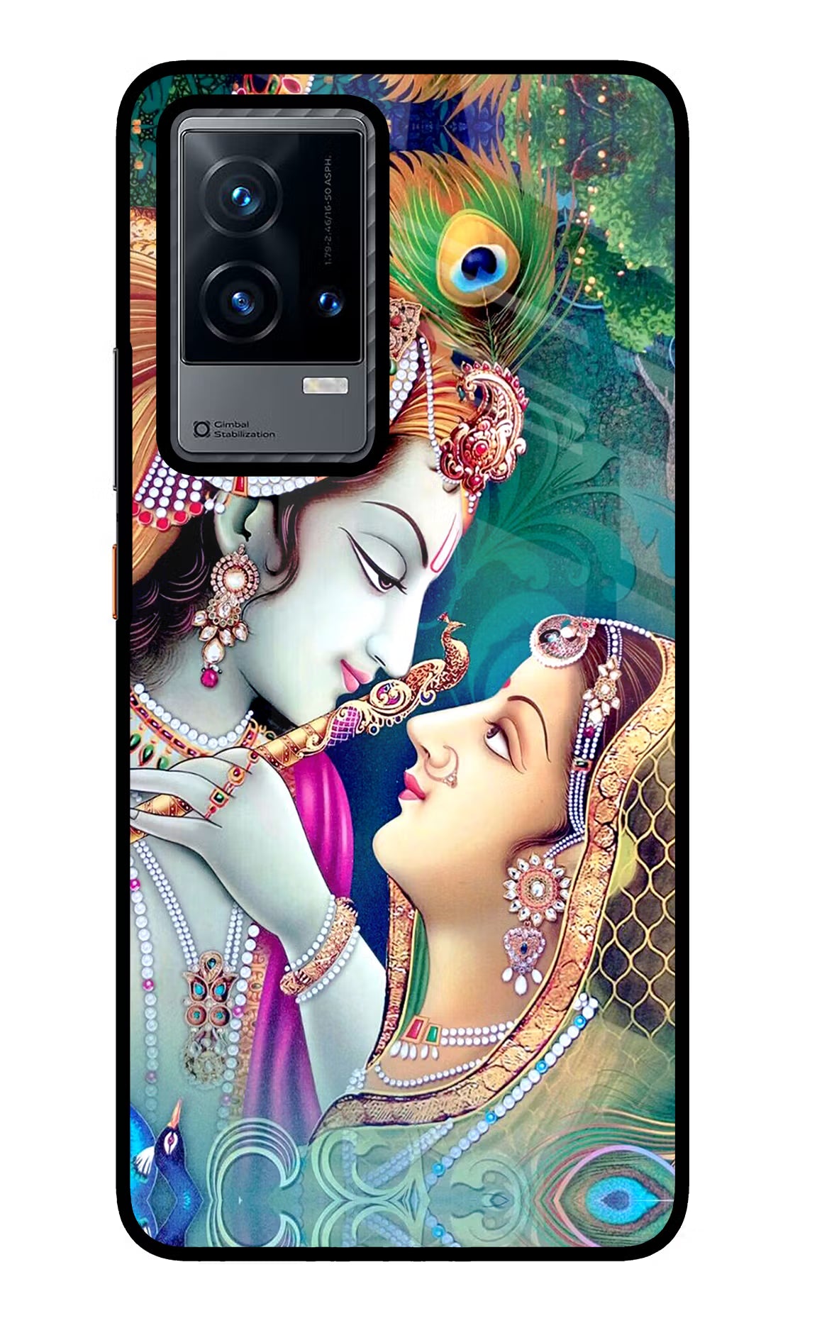Lord Radha Krishna iQOO 9 5G Glass Case