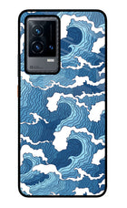 Blue Waves iQOO 9 5G Glass Case