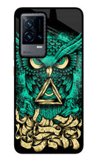 Green Owl iQOO 9 5G Glass Case
