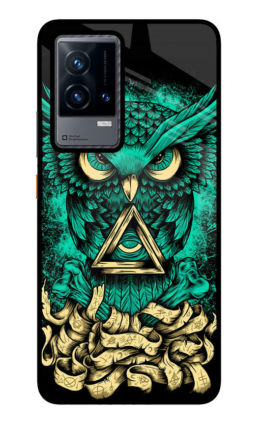 Green Owl iQOO 9 5G Glass Case